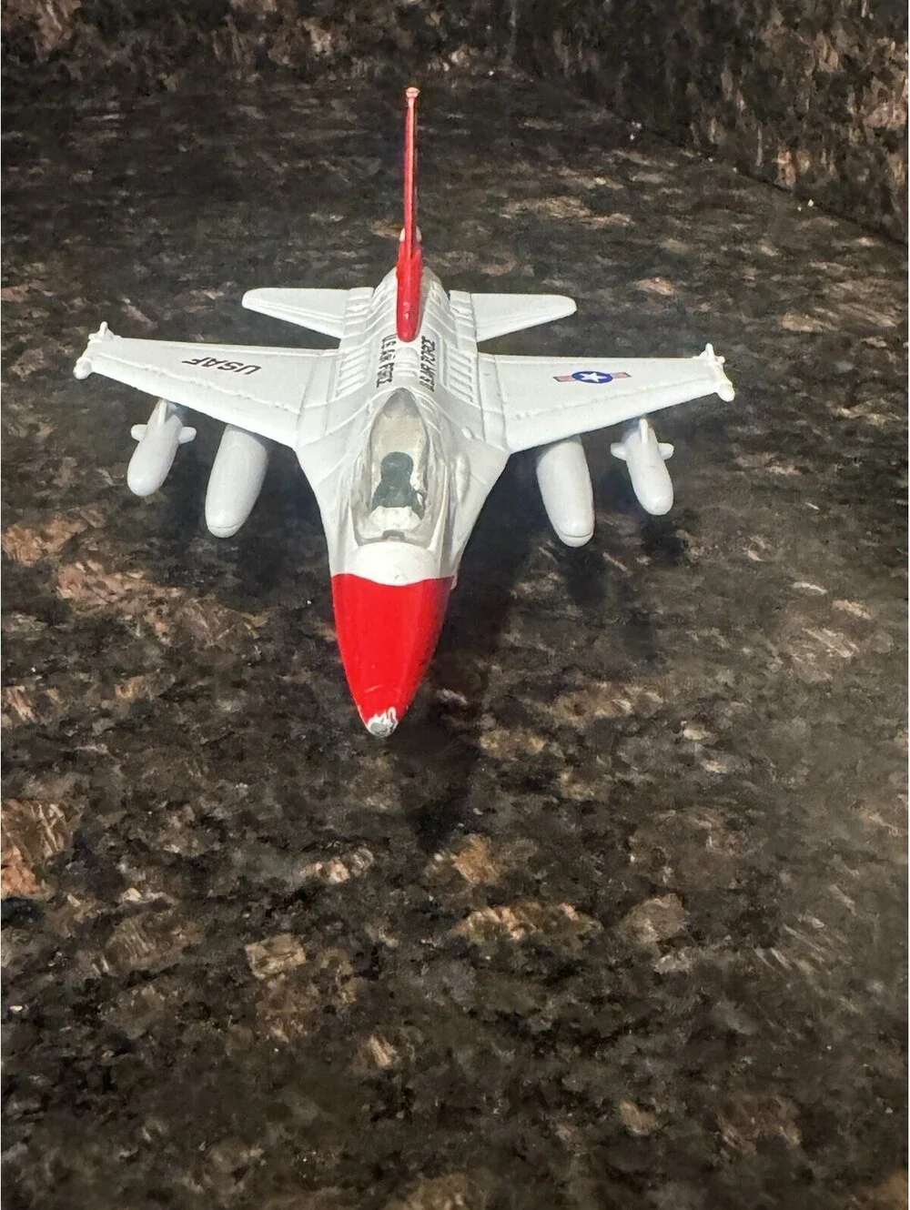 F-16 Fighting Falcon USAF Diecast Plane United States Air Force Plane Pullback